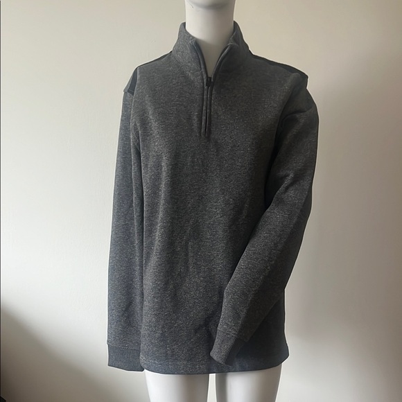 APT 9 Men's Charcoal Quarter-Zip Sweater - Picture 1 of 7